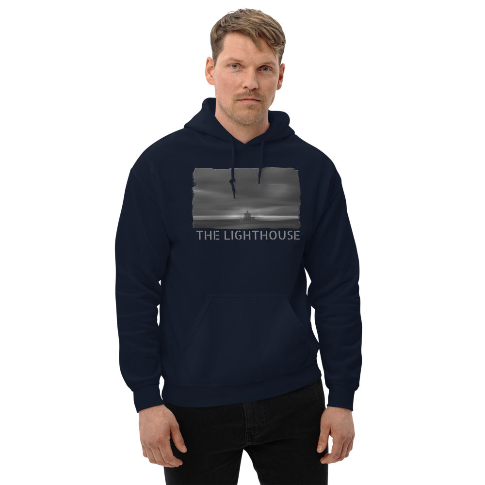 Unisex Hoodie/The Lighthouse B&amp;W/Personalized