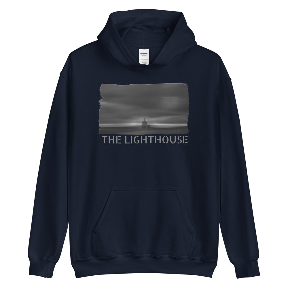 Unisex Hoodie/The Lighthouse B&W/Personalized