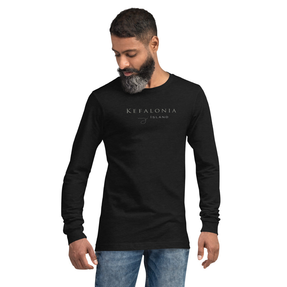 Unisex Langarm T-Shirt /Kefalonia Weiß