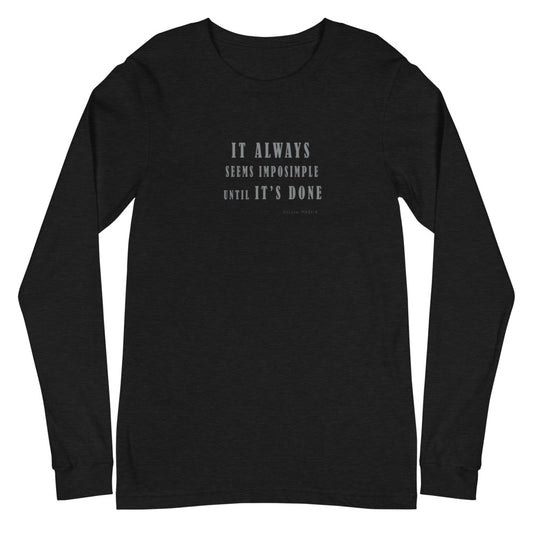 Unisex Langarm T-Shirt/Es immer