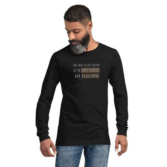 Unisex Langarm T-Shirt/Der Weg zum Einstieg