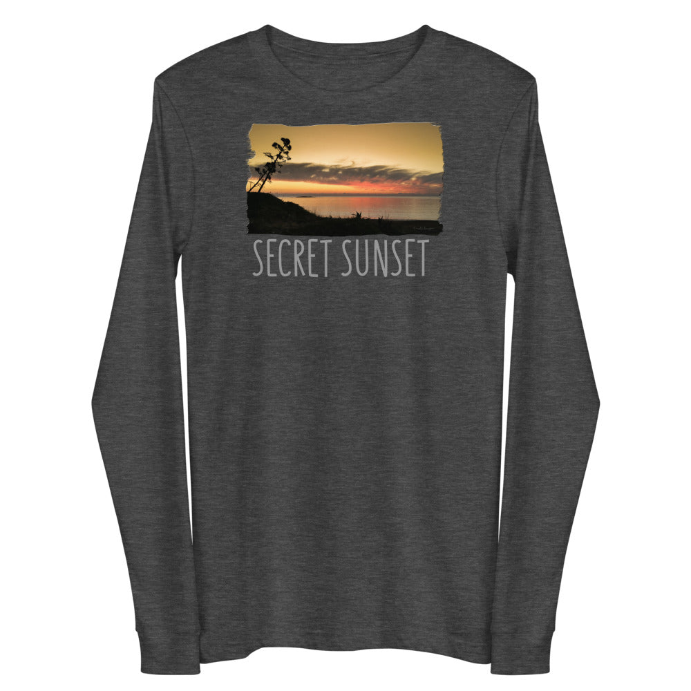 Unisex μακρυμάνικο μπλουζάκι/Μυστικό ηλιοβασίλεμα/Εξατομικευμένο