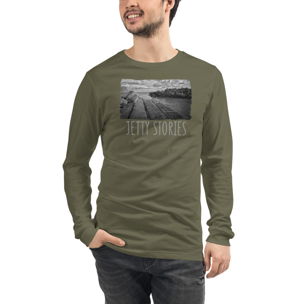Unisex Langarm T-Shirt/Jetty Stories/Personalisiert