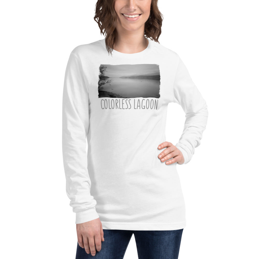 Unisex Long Sleeve Tee/Colorless Laggon/Personalized