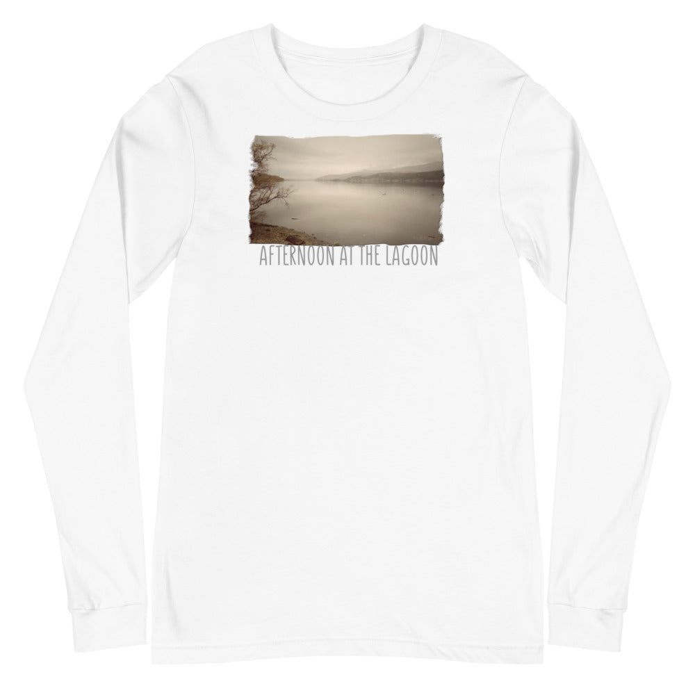 Unisex Langarm T-Shirt/Nachmittag an der Lagune/Personalisiert