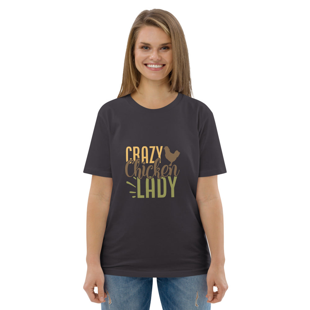 Unisex T-Shirt aus Bio-Baumwolle/Crazy-Chicken-Lady