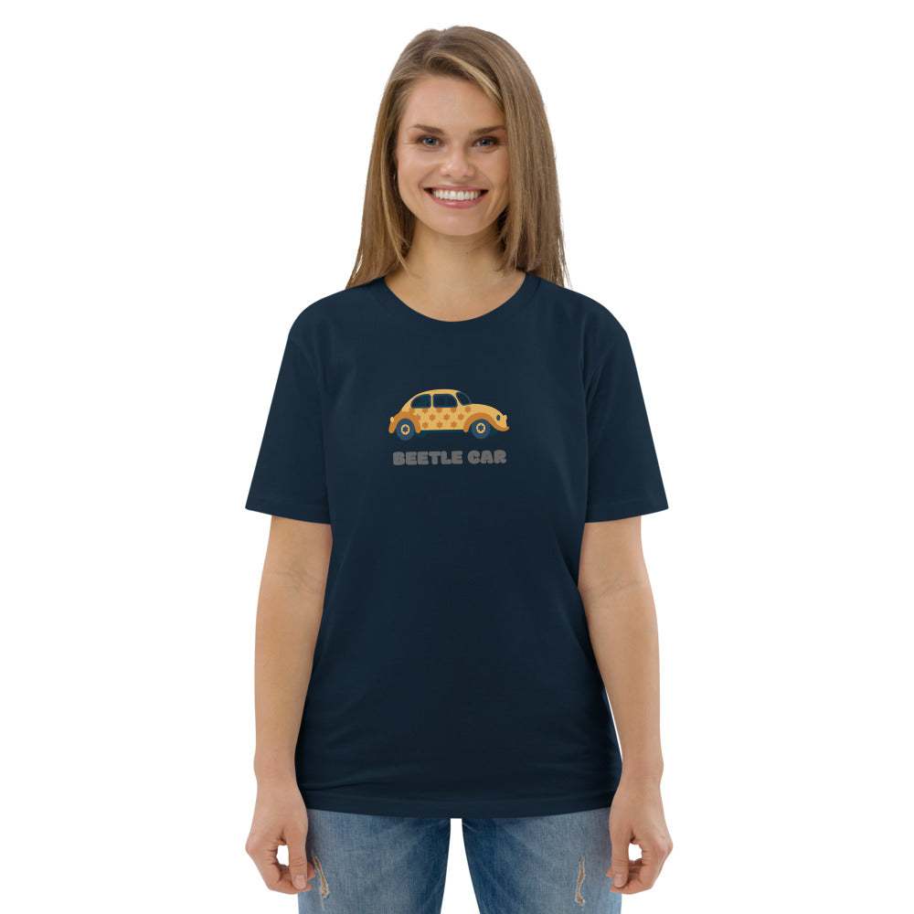 Unisex organic cotton t-shirt/Beetle Car/Personalized