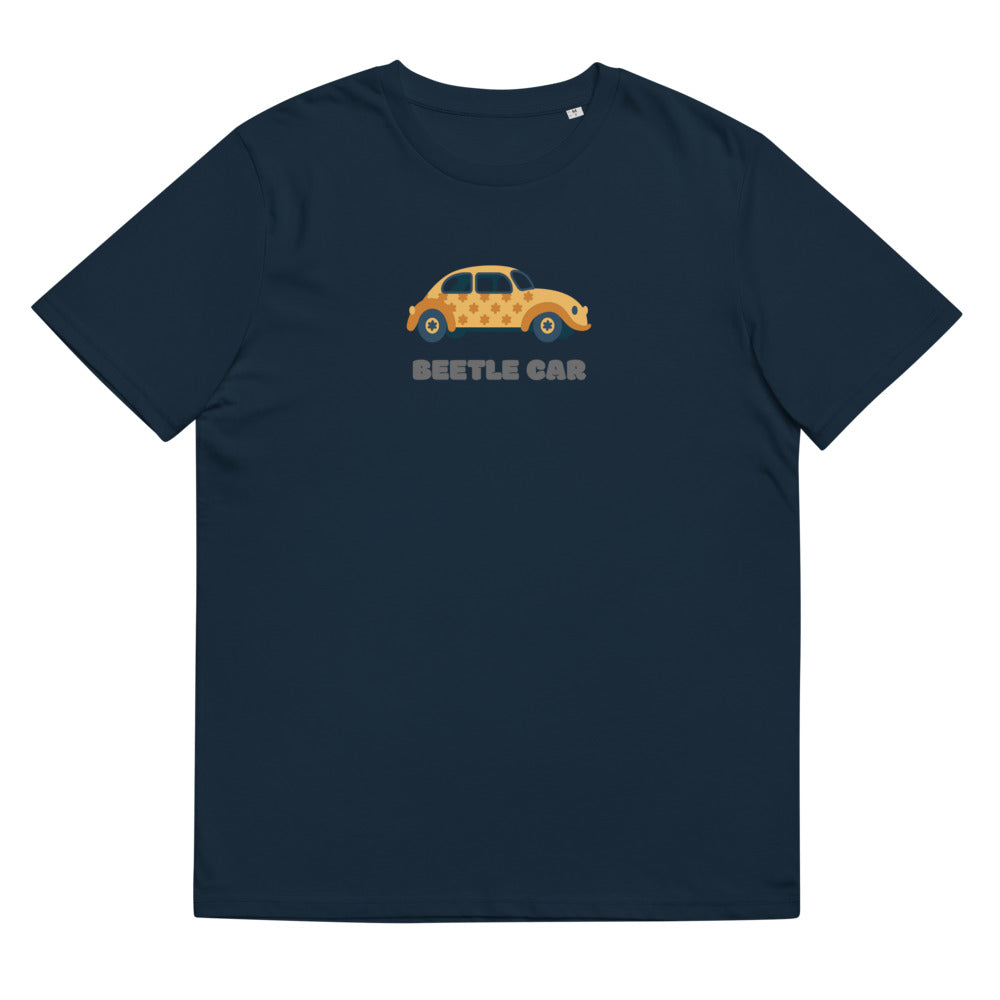 Unisex T-Shirt aus Bio-Baumwolle/Käferauto/Personalisiert