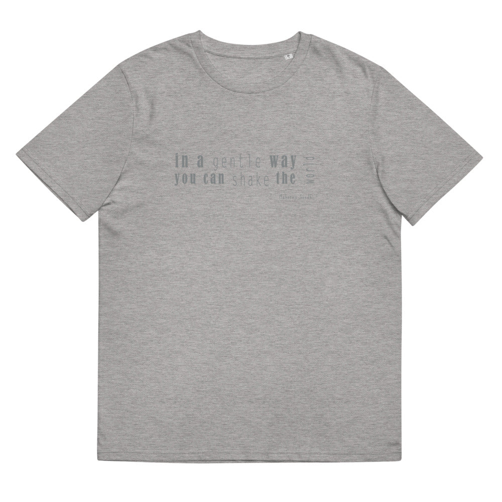 Unisex organic cotton t-shirt/In A Gentle Way