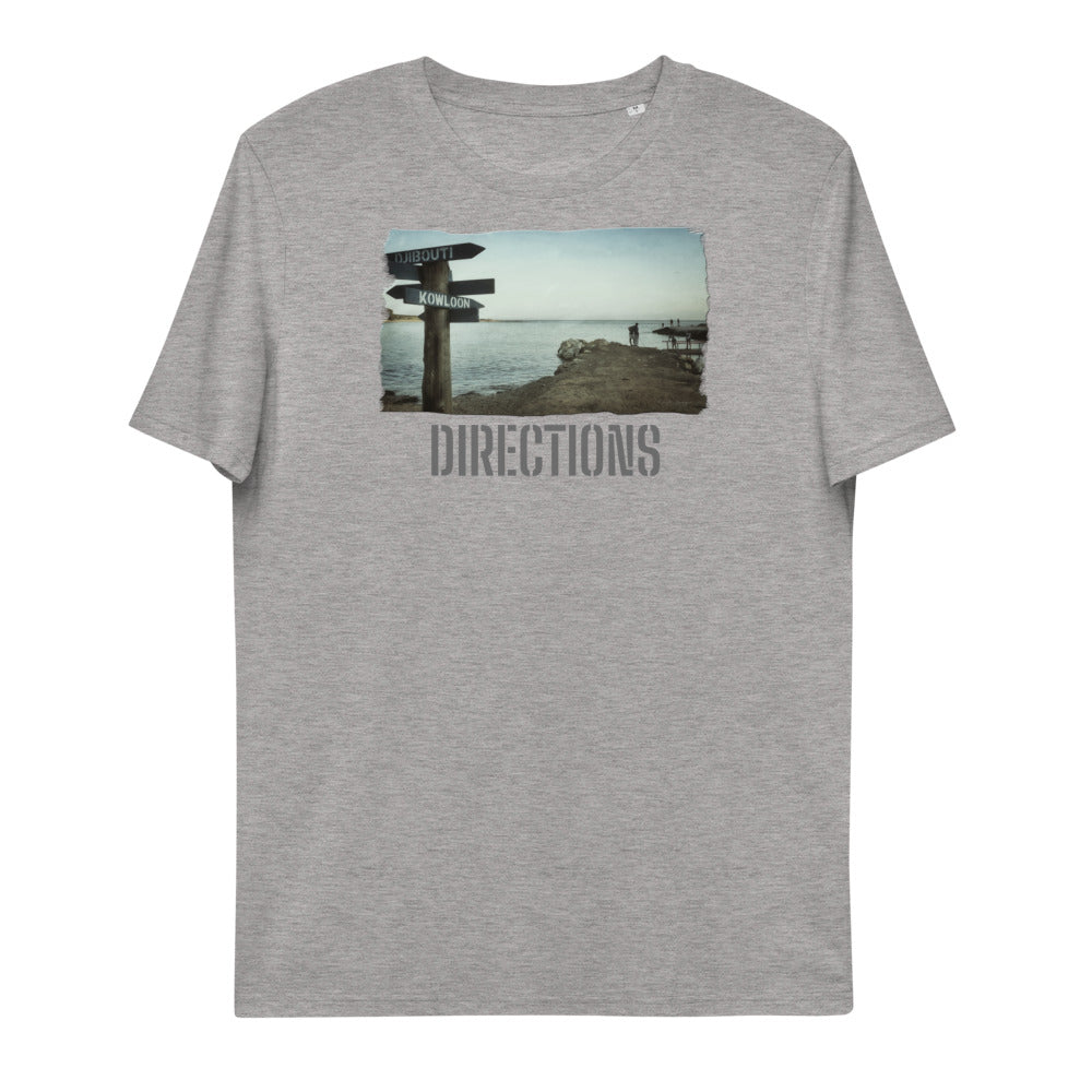 Unisex organic cotton t-shirt/Directions/Personalized