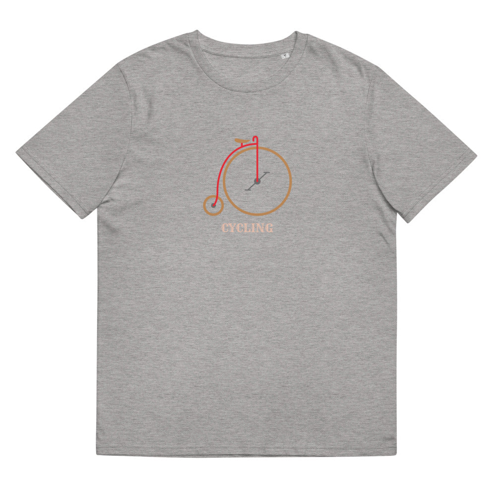 Unisex T-Shirt aus Bio-Baumwolle/Radfahren/Personalisiert