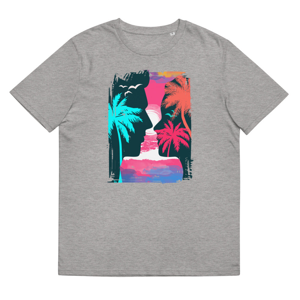 Unisex μπλουζάκι από οργανικό βαμβάκι/Beach-Sunset-Couple