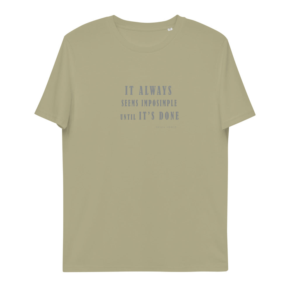 Unisex organic cotton t-shirt/It Always