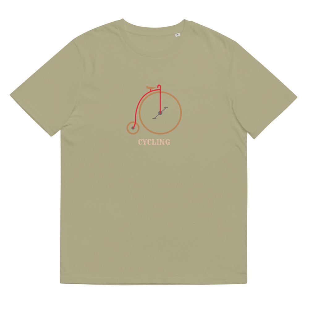 Unisex organic cotton t-shirt/Cycling/Personalized