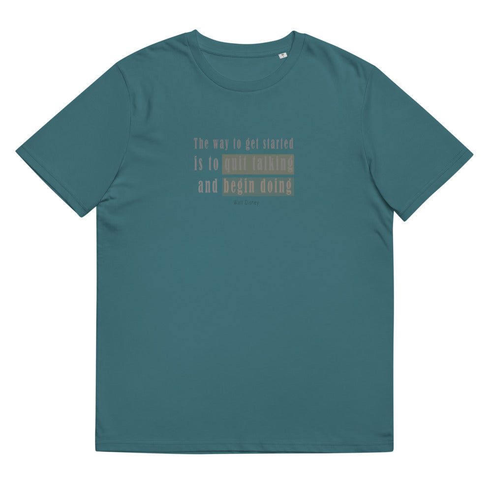 Unisex-T-Shirt aus Bio-Baumwolle/Der Weg zum Einstieg