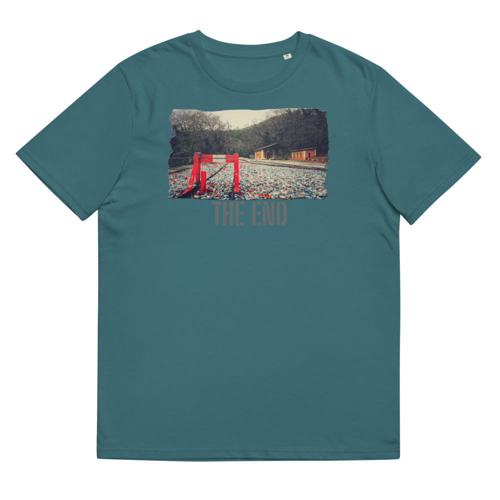 Unisex μπλουζάκι από οργανικό βαμβάκι/The End/Personalized