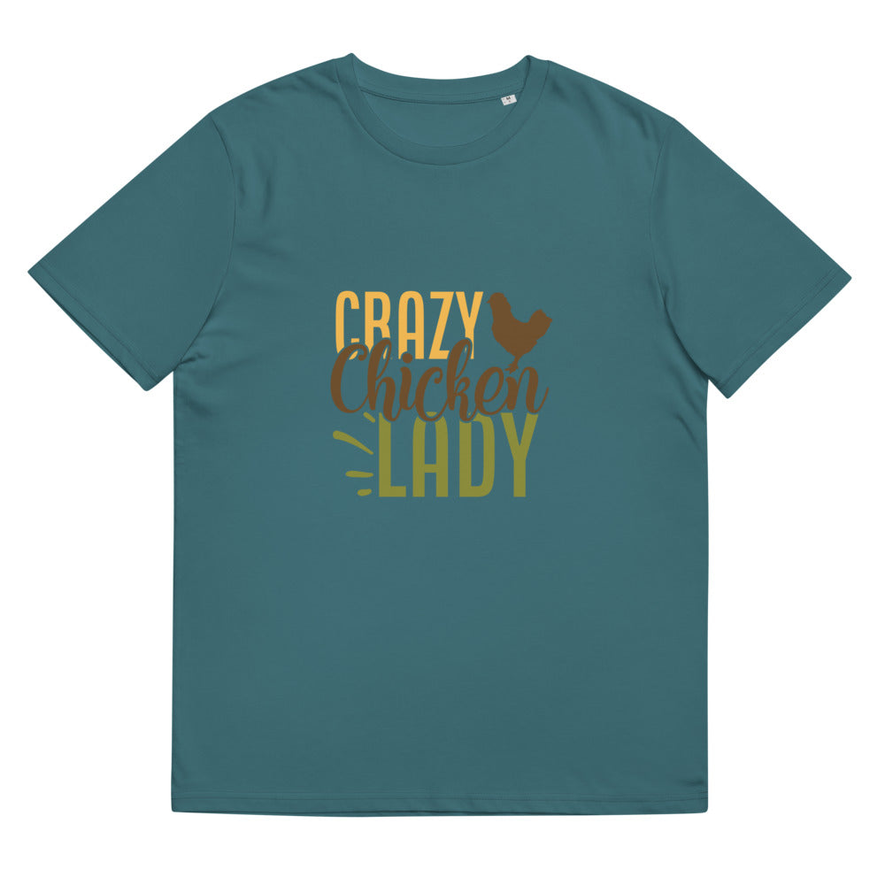 Unisex T-Shirt aus Bio-Baumwolle/Crazy-Chicken-Lady