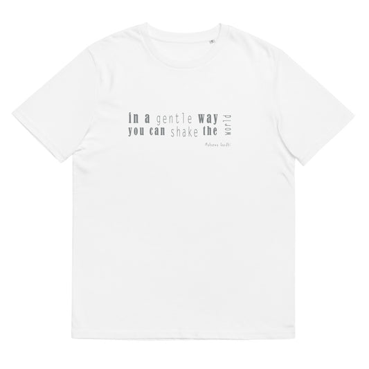 Unisex-T-Shirt aus Bio-Baumwolle/Auf sanfte Weise