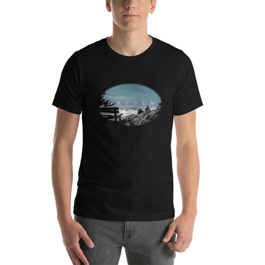Kurzärmeliges Unisex-T-Shirt /Sauerstoff