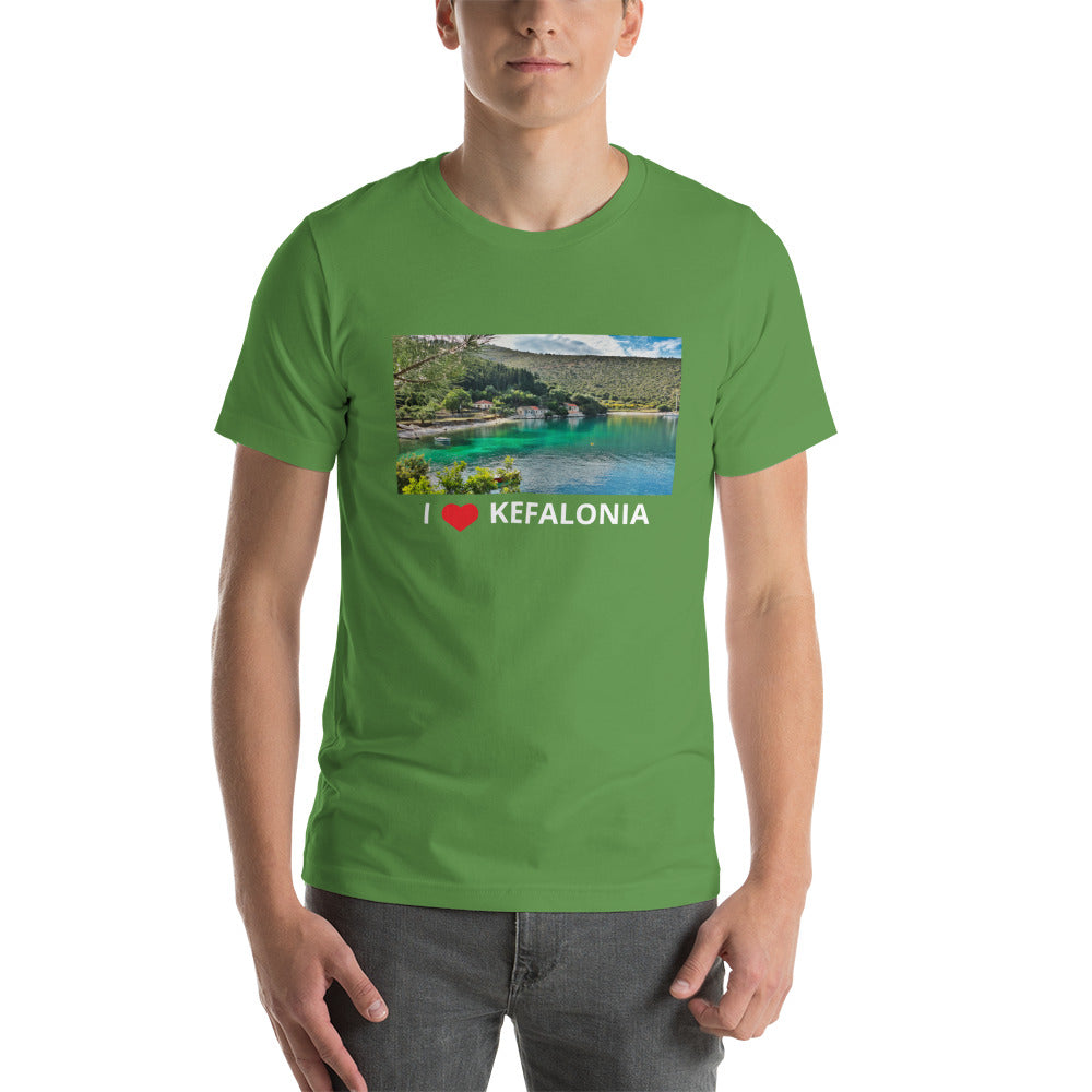Short-Sleeve Unisex T-Shirt/ love kefalonia
