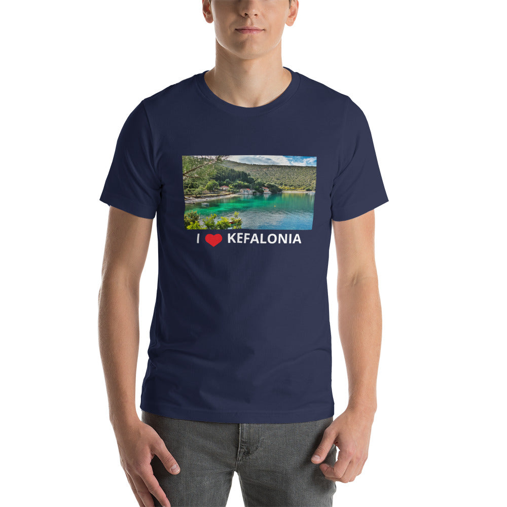 Short-Sleeve Unisex T-Shirt/ love kefalonia