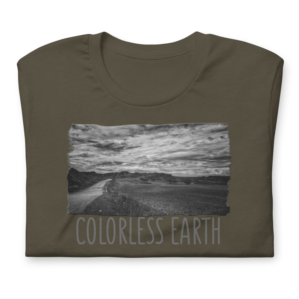 Kurzärmeliges Unisex T-Shirt/Farblose Erde/Personalisiert