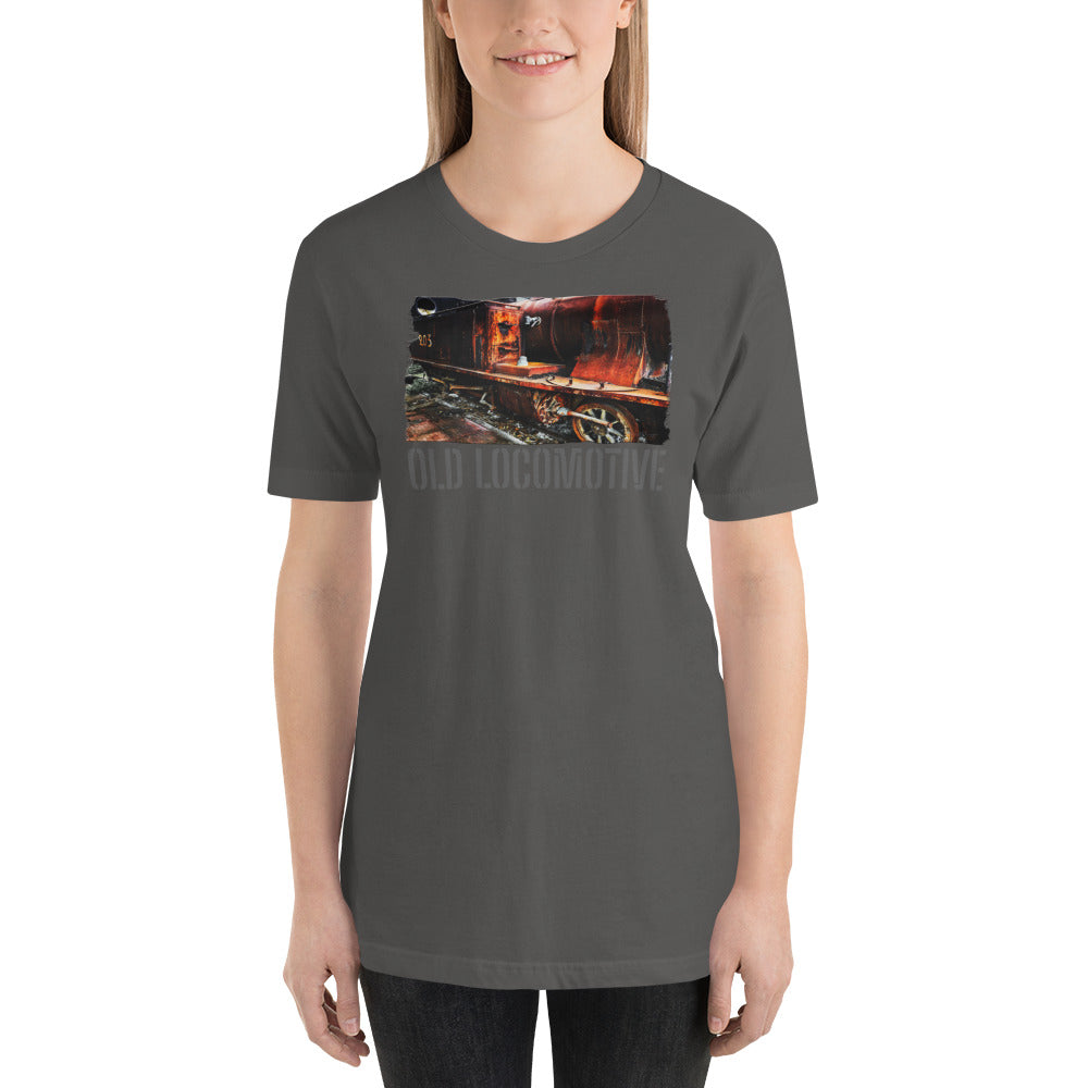 Κοντομάνικο Unisex T-Shirt/Παλιά ατμομηχανή/Προσωποποιημένη
