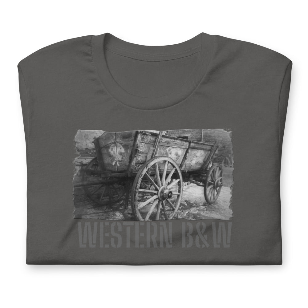 Short-Sleeve Unisex T-Shirt/Western B&W/Personalized - Enet Images