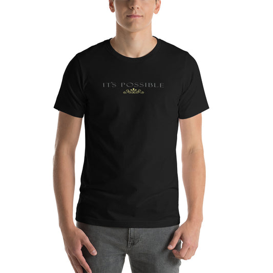 Kurzärmeliges Unisex-T-Shirt/Es ist möglich