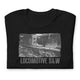 Short-Sleeve Unisex T-Shirt/Locomotive B&W/Personalized - Enet Images