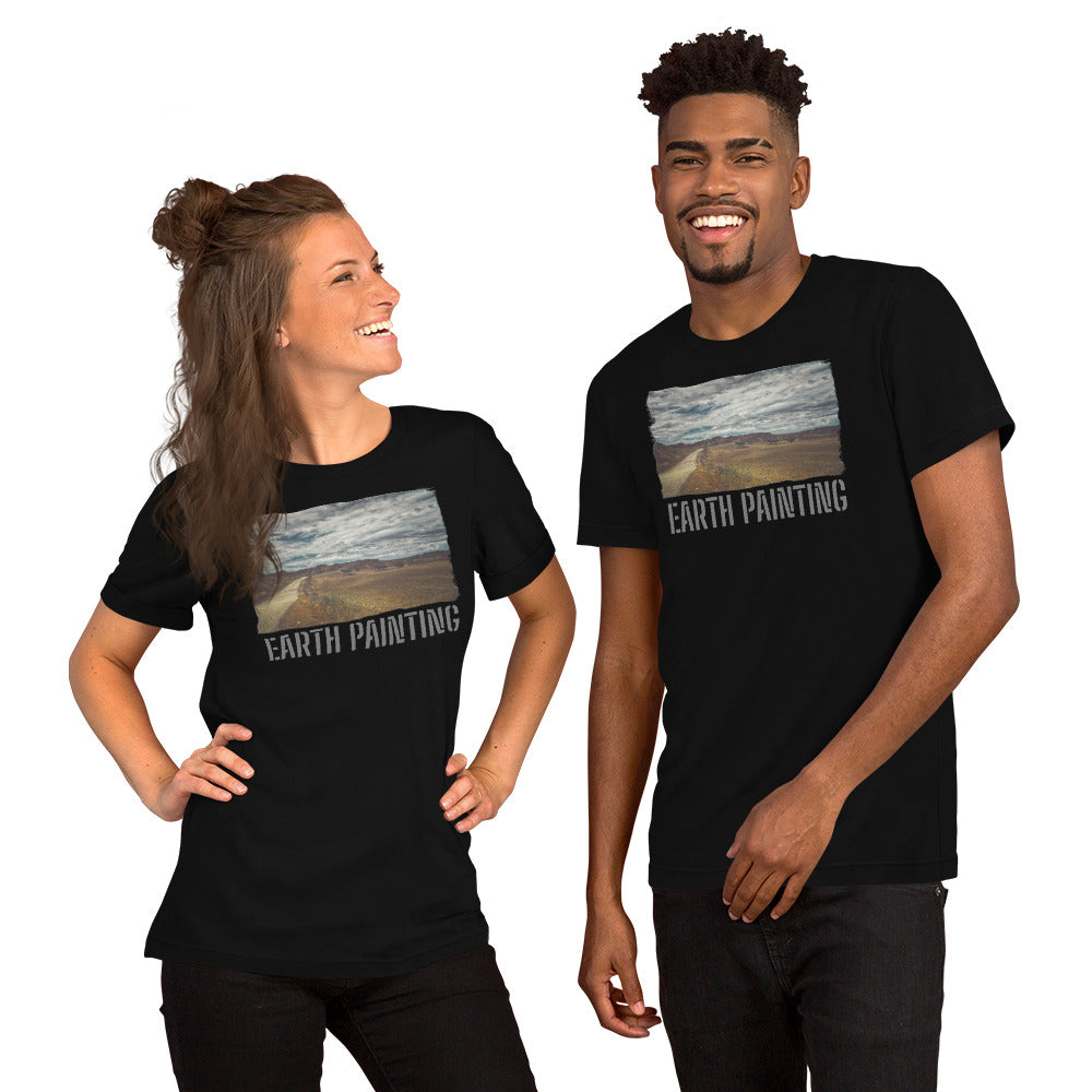 Kurzärmeliges Unisex T-Shirt/Erdmalerei/Personalisiert