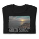 Short-Sleeve Unisex T-Shirt/Green Sunset/Personalized - Enet Images