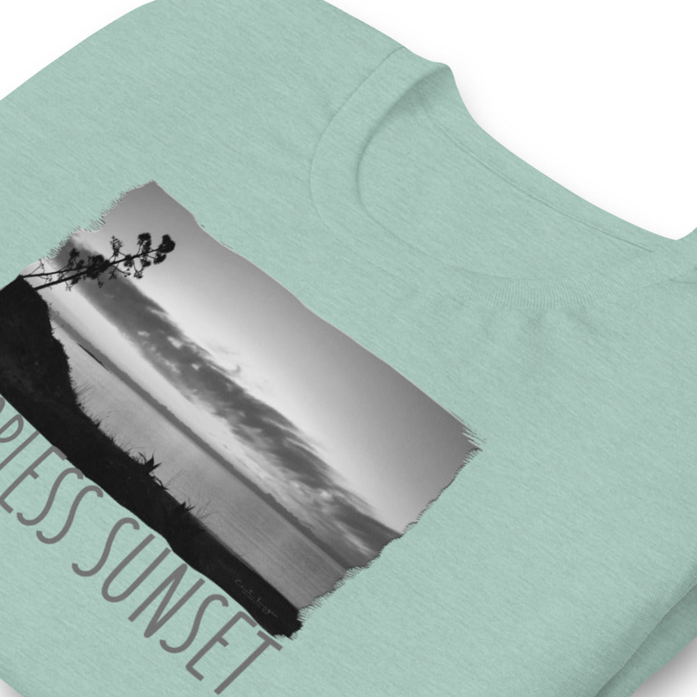 Short-Sleeve Unisex T-Shirt/Colorless Sunset/Personalized