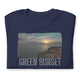 Short-Sleeve Unisex T-Shirt/Green Sunset/Personalized - Enet Images