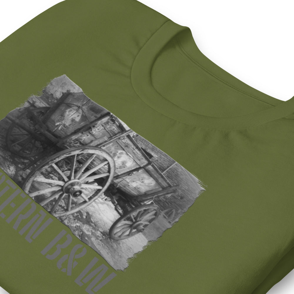 Short-Sleeve Unisex T-Shirt/Western B&W/Personalized - Enet Images