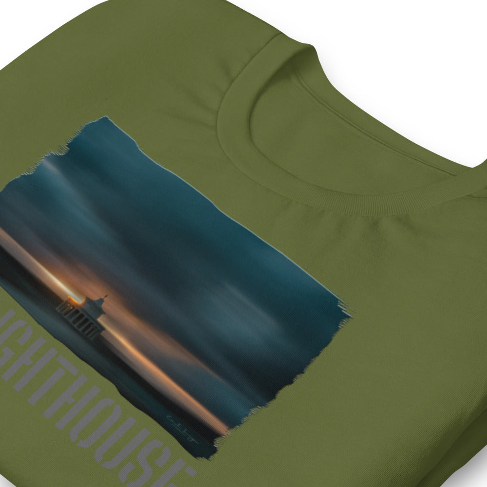 Kurzärmeliges Unisex T-Shirt/Der Leuchtturm/Personalisiert