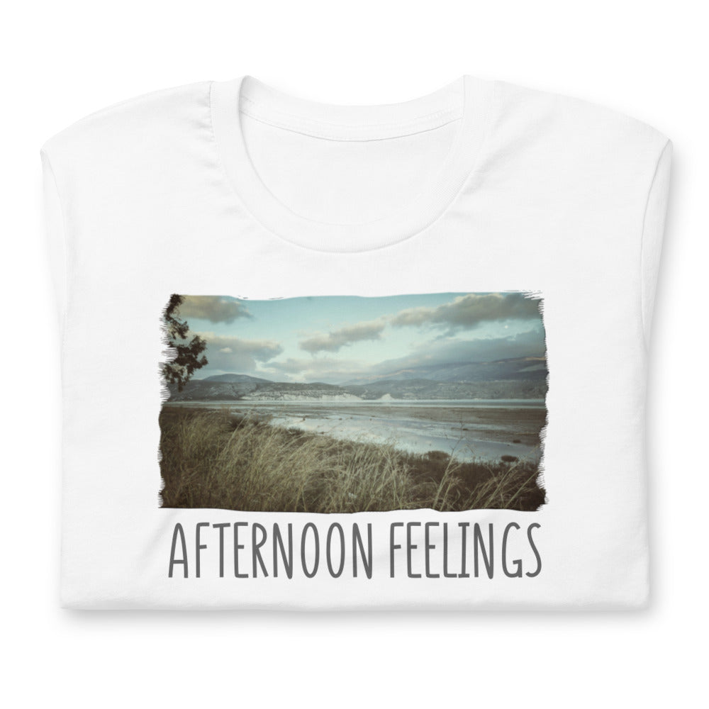 Kurzärmeliges Unisex T-Shirt/Nachmittagsgefühle/Personalisiert