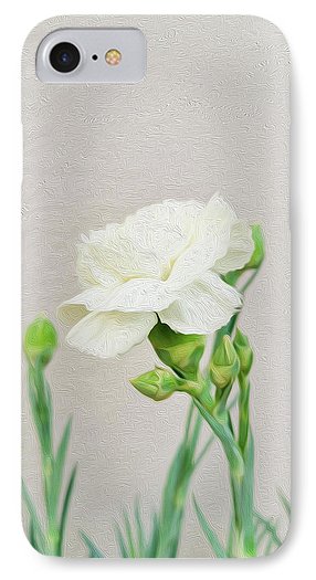 White Carnation - Phone Case - Enet Images