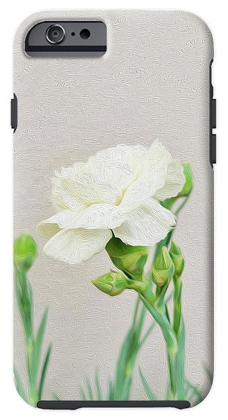 White Carnation - Phone Case