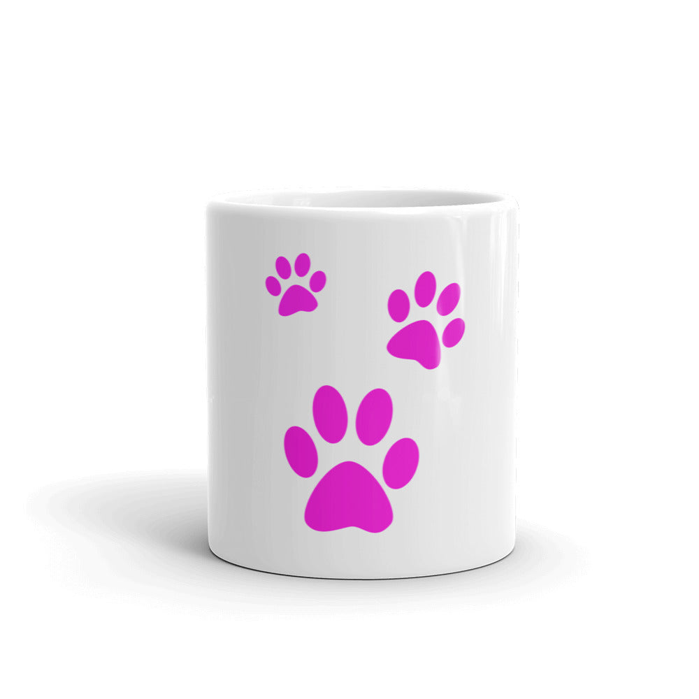 White glossy mug/Three Pet Prints