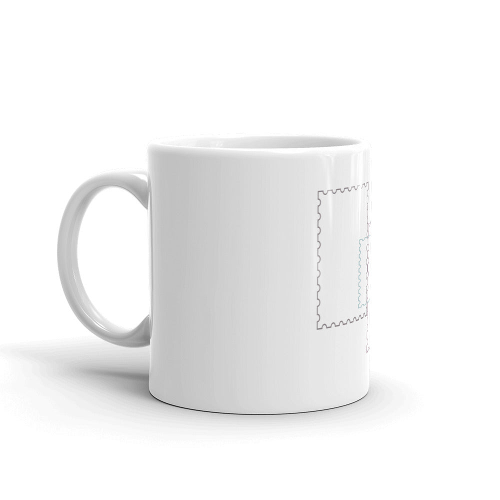 Weiße glänzende Tasse/Formen