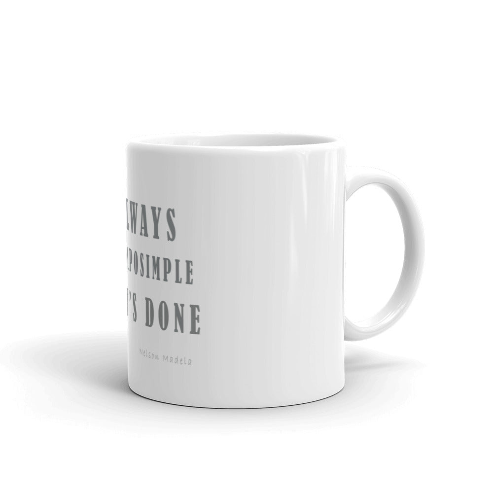 White glossy mug/It Always