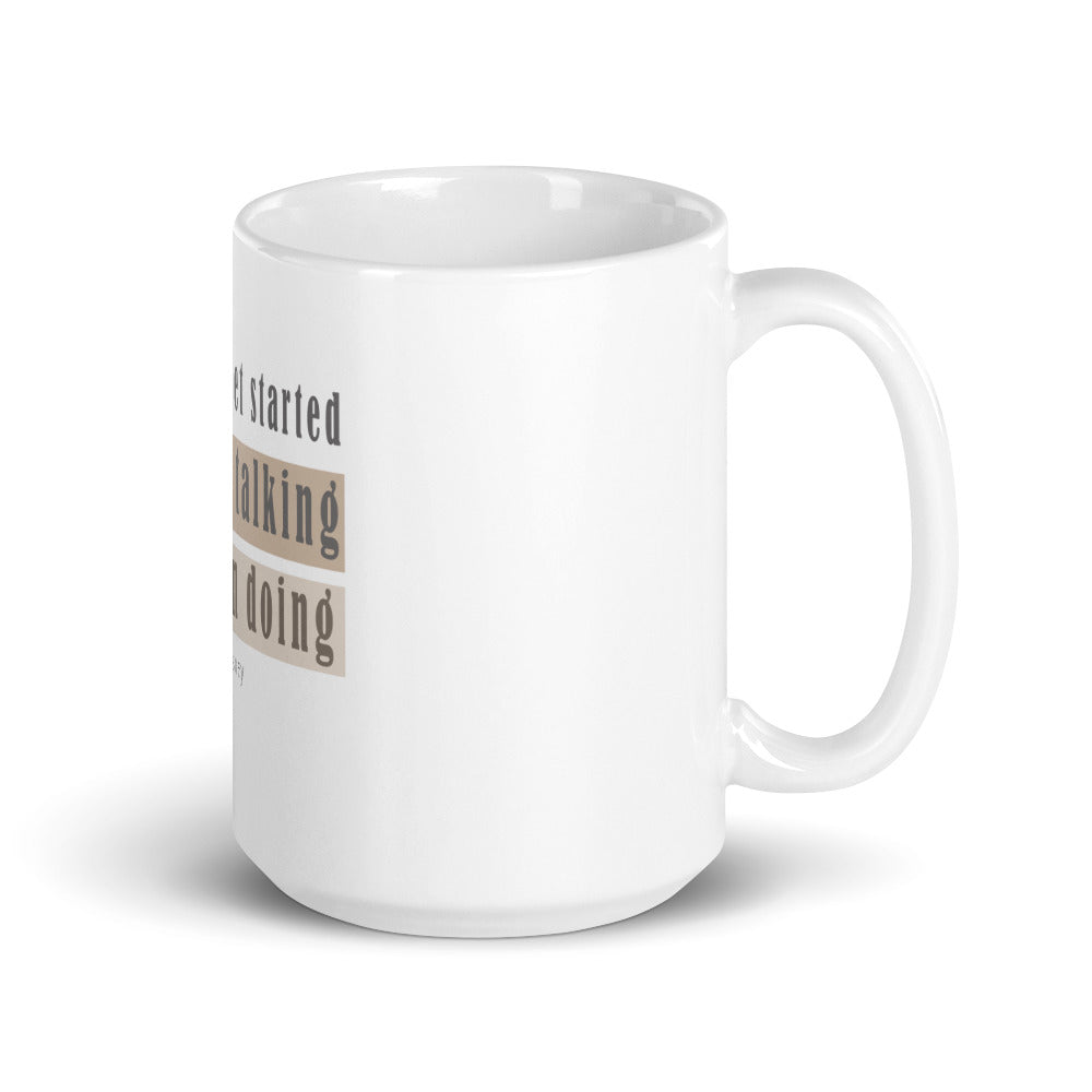White glossy mug/The Way To Get Started