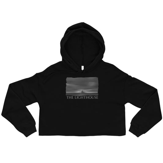 Crop Hoodie/The Lighthouse B&amp;W/Personalised