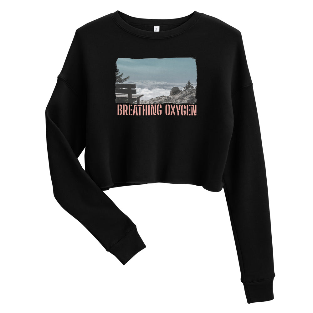 Crop Sweatshirt/Breathing Oxygen /Personalized