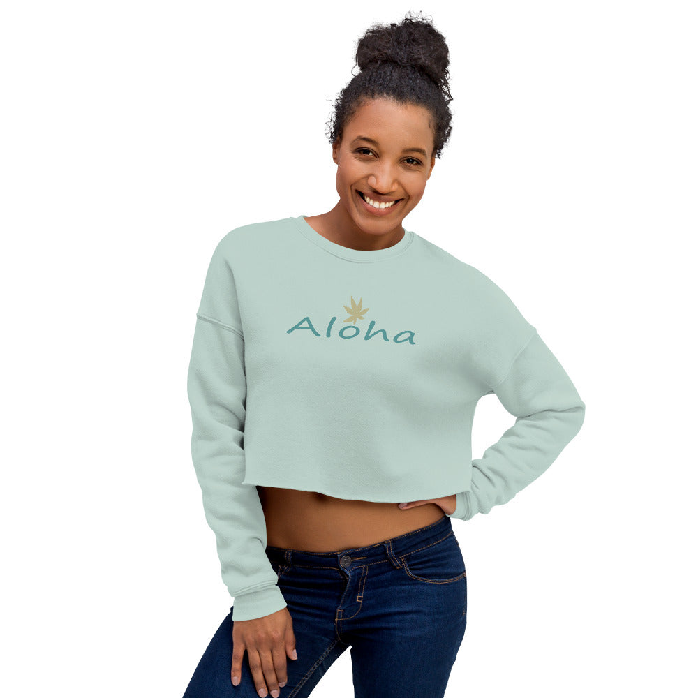 Crop Sweatshirt/Aloha