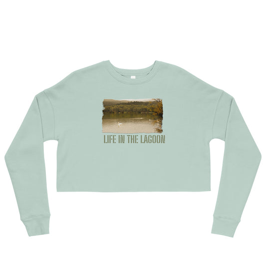 Crop Sweatshirt/Leben in der Lagune/Personalisiert
