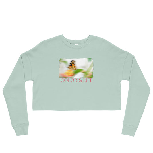 Crop Sweatshirt/Color & Life/Personalized