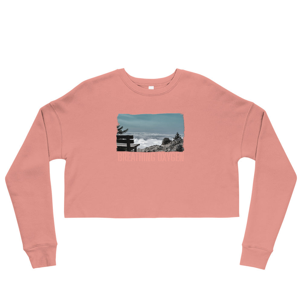 Crop Sweatshirt/Breathing Oxygen /Personalized
