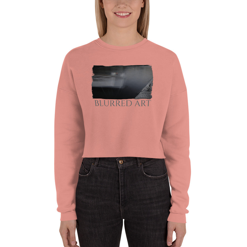 Crop Sweatshirt/Blurrede Kunst/Personalisiert